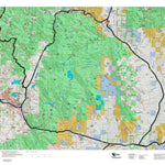 Montana HuntData LLC Montana Moose Hunting District 350 Land Ownerhip Map digital map