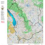 Montana HuntData LLC Montana Moose Hunting District 390 Land Ownerhip Map digital map
