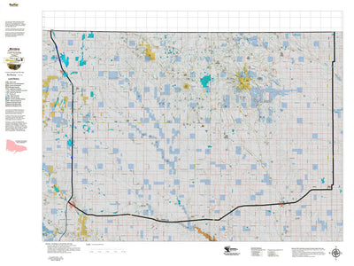 Montana HuntData LLC Montana Moose Hunting District 401 Land Ownerhip Map digital map