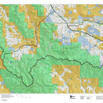 Montana HuntData LLC Montana Mule Deer Hunting District 300 Land Ownerhip Map digital map