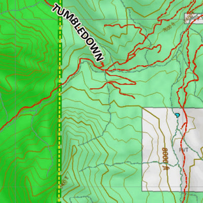Montana HuntData LLC Montana Mule Deer Hunting District 310 Land Ownerhip Map digital map