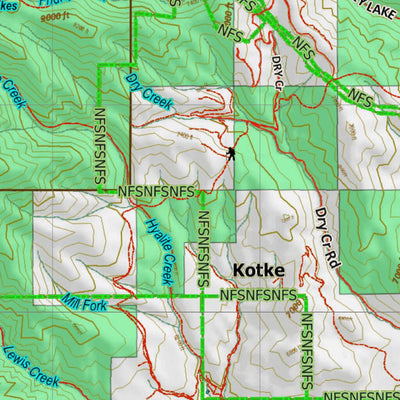 Montana HuntData LLC Montana Mule Deer Hunting District 314 Land Ownerhip Map digital map