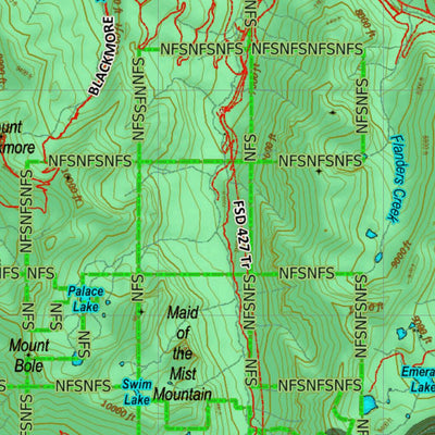 Montana HuntData LLC Montana Mule Deer Hunting District 314 Land Ownerhip Map digital map