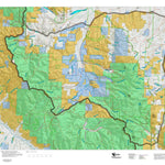 Montana HuntData LLC Montana Mule Deer Hunting District 328 Land Ownerhip Map digital map