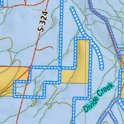 Montana HuntData LLC Montana Mule Deer Hunting District 328 Land Ownerhip Map digital map