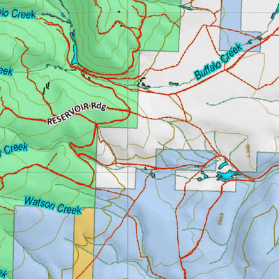 Montana HuntData LLC Montana Mule Deer Hunting District 329 Land Ownerhip Map digital map