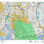 Montana HuntData LLC Montana Mule Deer Hunting District 330 Land Ownerhip Map digital map