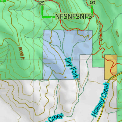 Montana HuntData LLC Montana Mule Deer Hunting District 361 Land Ownerhip Map digital map