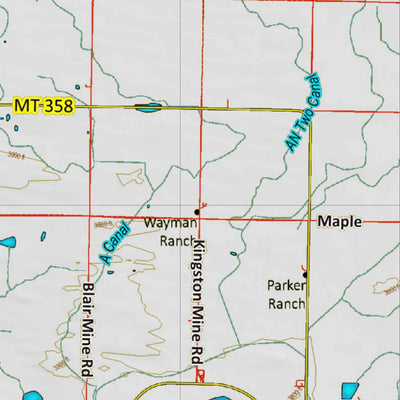 Montana HuntData LLC Montana Mule Deer Hunting District 406 Land Ownerhip Map digital map