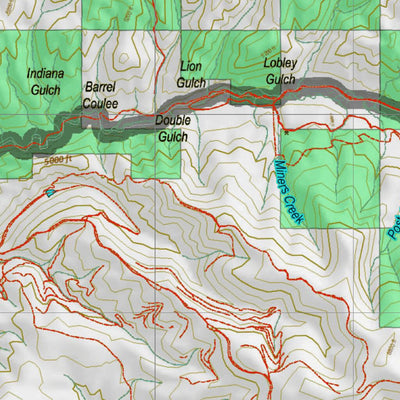 Montana HuntData LLC Montana Mule Deer Hunting District 413 Land Ownerhip Map digital map