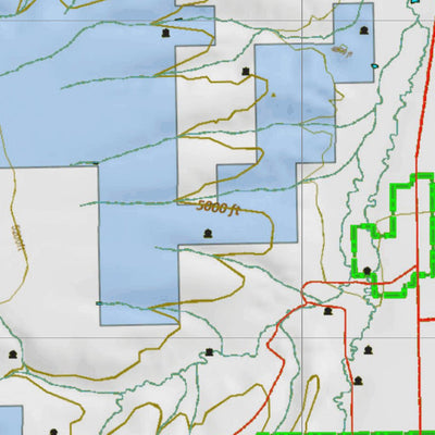 Montana HuntData LLC Montana Mule Deer Hunting District 418 Land Ownerhip Map digital map