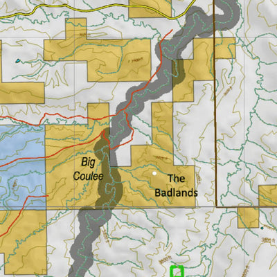 Montana HuntData LLC Montana Mule Deer Hunting District 419 Land Ownerhip Map digital map