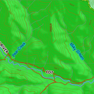 Montana HuntData LLC Montana Mule Deer Hunting District 422 Land Ownerhip Map digital map