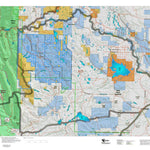 Montana HuntData LLC Montana Mule Deer Hunting District 425 Land Ownerhip Map digital map
