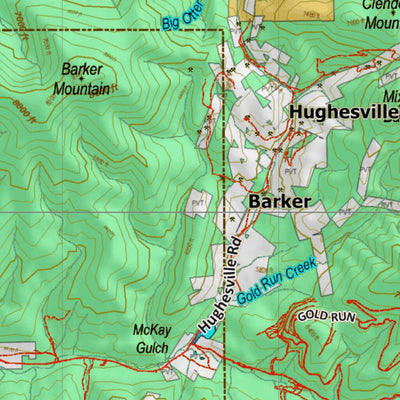 Montana HuntData LLC Montana Mule Deer Hunting District 432 Land Ownerhip Map digital map