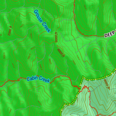 Montana HuntData LLC Montana Mule Deer Hunting District 442 Land Ownerhip Map digital map
