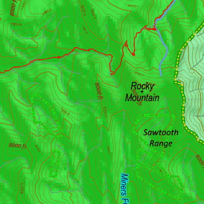 Montana HuntData LLC Montana Mule Deer Hunting District 442 Land Ownerhip Map digital map