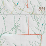 Montana HuntData LLC Montana Mule Deer Hunting District 511 Land Ownerhip Map digital map