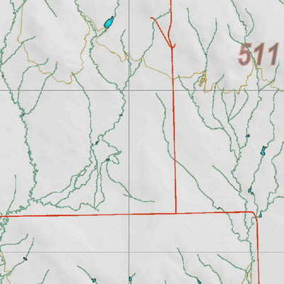 Montana HuntData LLC Montana Mule Deer Hunting District 511 Land Ownerhip Map digital map