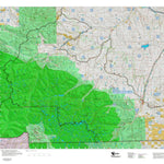 Montana HuntData LLC Montana Mule Deer Hunting District 520 Land Ownerhip Map digital map