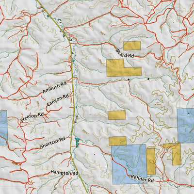 Montana HuntData LLC Montana Mule Deer Hunting District 530 Land Ownerhip Map digital map