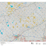 Montana HuntData LLC Montana Mule Deer Hunting District 590 Land Ownerhip Map digital map