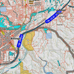 Montana HuntData LLC Montana Mule Deer Hunting District 590 Land Ownerhip Map digital map