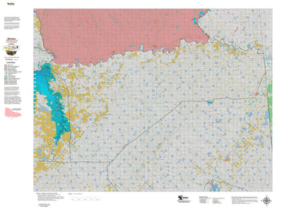 Montana HuntData LLC Montana Mule Deer Hunting District 650 Land Ownerhip Map digital map