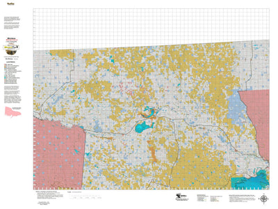 Montana HuntData LLC Montana Mule Deer Hunting District 670 Land Ownerhip Map digital map