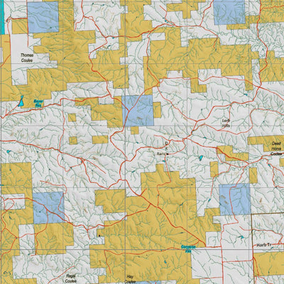 Montana HuntData LLC Montana Mule Deer Hunting District 670 Land Ownerhip Map digital map
