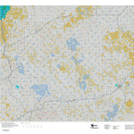 Montana HuntData LLC Montana Mule Deer Hunting District 701 Land Ownerhip Map digital map