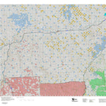 Montana HuntData LLC Montana Mule Deer Hunting District 702 Land Ownerhip Map digital map