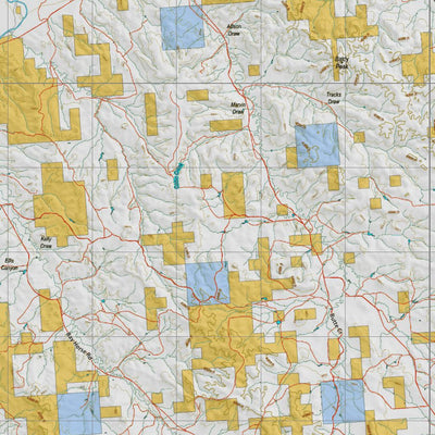 Montana HuntData LLC Montana Mule Deer Hunting District 705 Land Ownerhip Map digital map