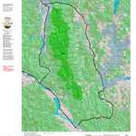 Montana HuntData LLC Mountain Goat Hunting District 100 Land Ownership Map digital map