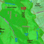 Montana HuntData LLC Mountain Goat Hunting District 100 Land Ownership Map digital map