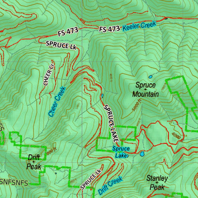 Montana HuntData LLC Mountain Goat Hunting District 101 Land Ownership Map digital map