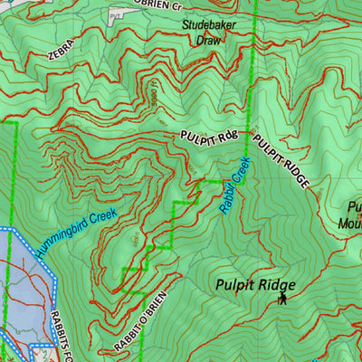 Montana HuntData LLC Mountain Goat Hunting District 101 Land Ownership Map digital map