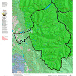 Montana HuntData LLC Mountain Goat Hunting District 133 Land Ownership Map digital map