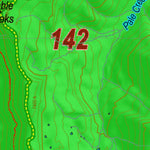 Montana HuntData LLC Mountain Goat Hunting District 142 Land Ownership Map digital map