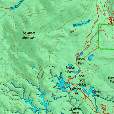 Montana HuntData LLC Mountain Goat Hunting District 312 Land Ownership Map digital map
