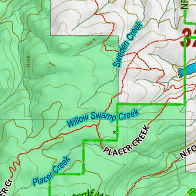 Montana HuntData LLC Mountain Goat Hunting District 324 Land Ownership Map digital map