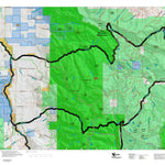 Montana HuntData LLC Mountain Goat Hunting District 326 Land Ownership Map digital map