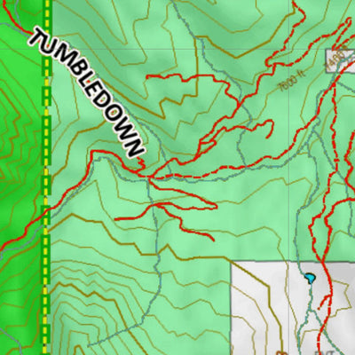 Montana HuntData LLC Mountain Goat Hunting District 326 Land Ownership Map digital map