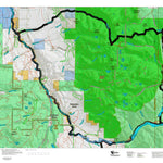 Montana HuntData LLC Mountain Goat Hunting District 327 Land Ownership Map digital map