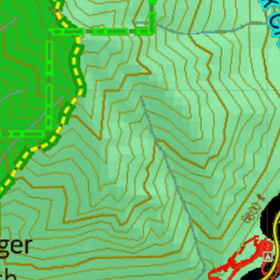 Montana HuntData LLC Mountain Goat Hunting District 327 Land Ownership Map digital map