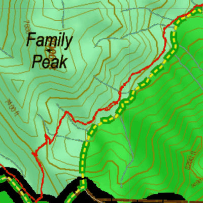 Montana HuntData LLC Mountain Goat Hunting District 415 Land Ownership Map digital map