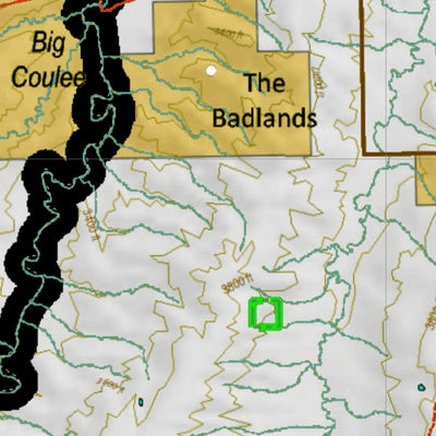 Montana HuntData LLC Mountain Goat Hunting District 447 Land Ownership Map digital map