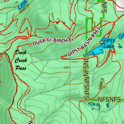 Montana HuntData LLC Mountain Goat Hunting District 453 Land Ownership Map digital map