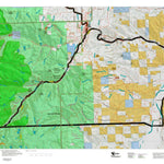 Montana HuntData LLC Mountain Goat Hunting District 514 Land Ownership Map digital map
