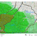 Montana HuntData LLC Mountain Goat Hunting District 517 Land Ownership Map digital map